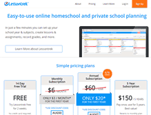 Tablet Screenshot of lessontrek.com